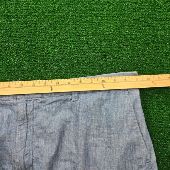 Polo Ralph Lauren Shorts Mens 42 Blue Chino Chambray Golf Classic Fit Preppy - Picture 2 of 8